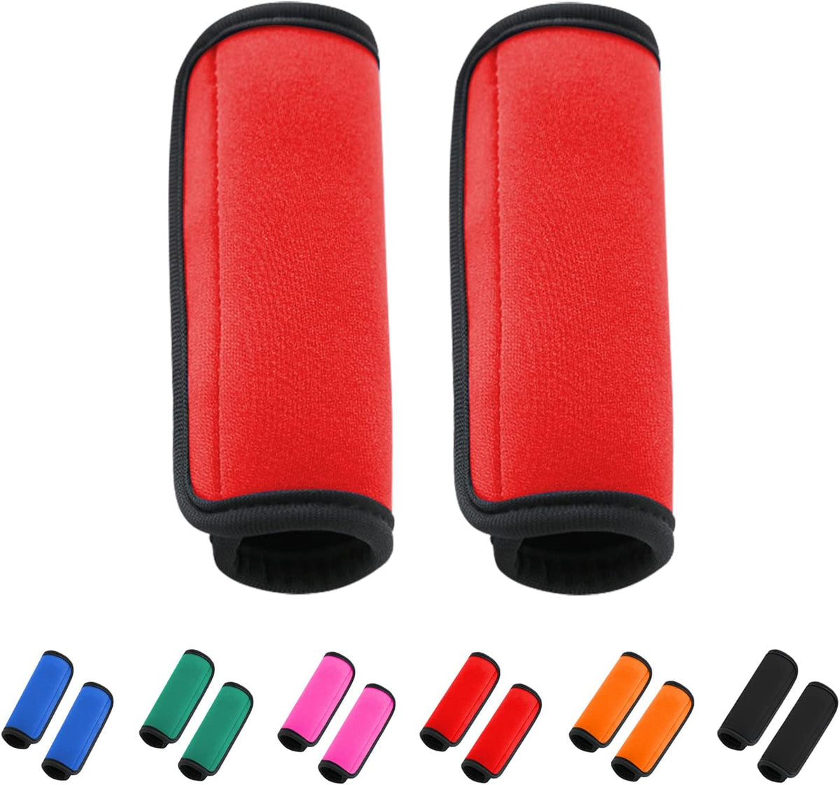 2 Pack Luggage Handle Wraps for Suitcase, Bright Color Comfort Soft Handle Covers (Orange)