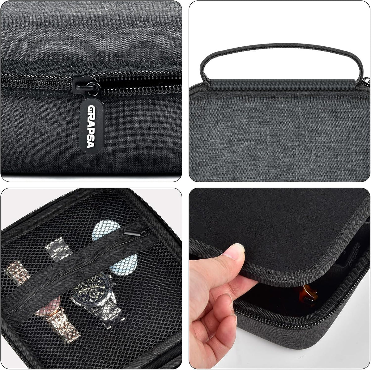 Travel Sunglass Organizer Case for Quay Polarized Sunglasses Men Women, Trendy Glasses Storage Box (Bag Only)