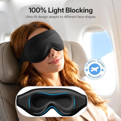 Sleep Mask for Lash Extension, Blackout Sleeping Mask for Women Men