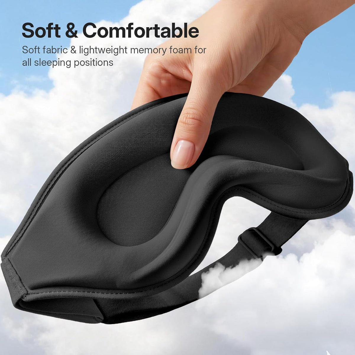 Sleep Mask for Lash Extension, Blackout Sleeping Mask for Women Men