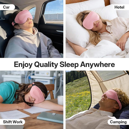 Sleep Mask for Lash Extension, Blackout Sleeping Mask for Women Men