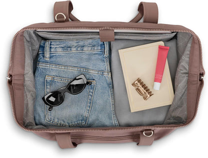 Better Than Basics Weekender Duffle – Drop Bottom Travel Bag with 14” Laptop Compartment, SmartSleeve™ Trolley Strap, Adjustable Shoulder Strap, Durable RPET Lining, Black