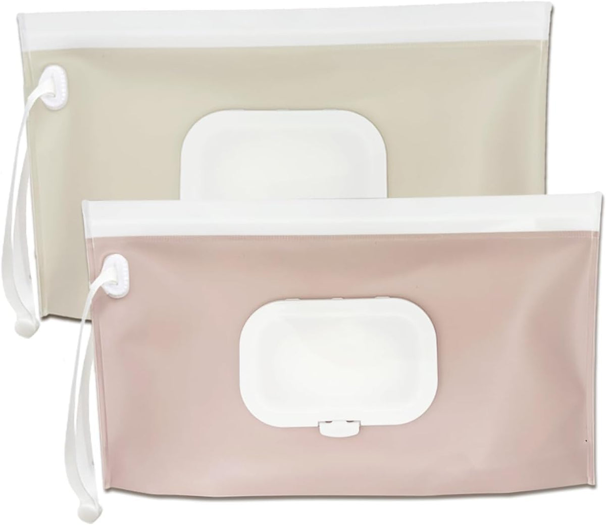 Baby wipes dispenser，portable baby wipes holder for outdoor, Refillable baby wipes container, on the go wet wipe pouch for travel, resuable wipes dispenser for hiking (sage)