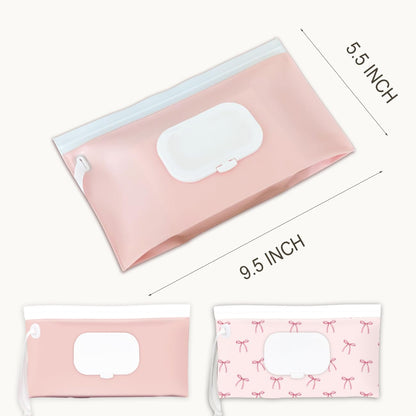 Baby wipes dispenser，portable baby wipes holder for outdoor, Refillable baby wipes container, on the go wet wipe pouch for travel, resuable wipes dispenser for hiking (sage)