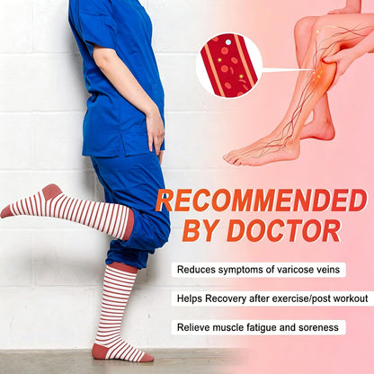 4 Pairs Compression Socks for Women Circulation-Best Support for Nurses,Running,Athletic,Travel