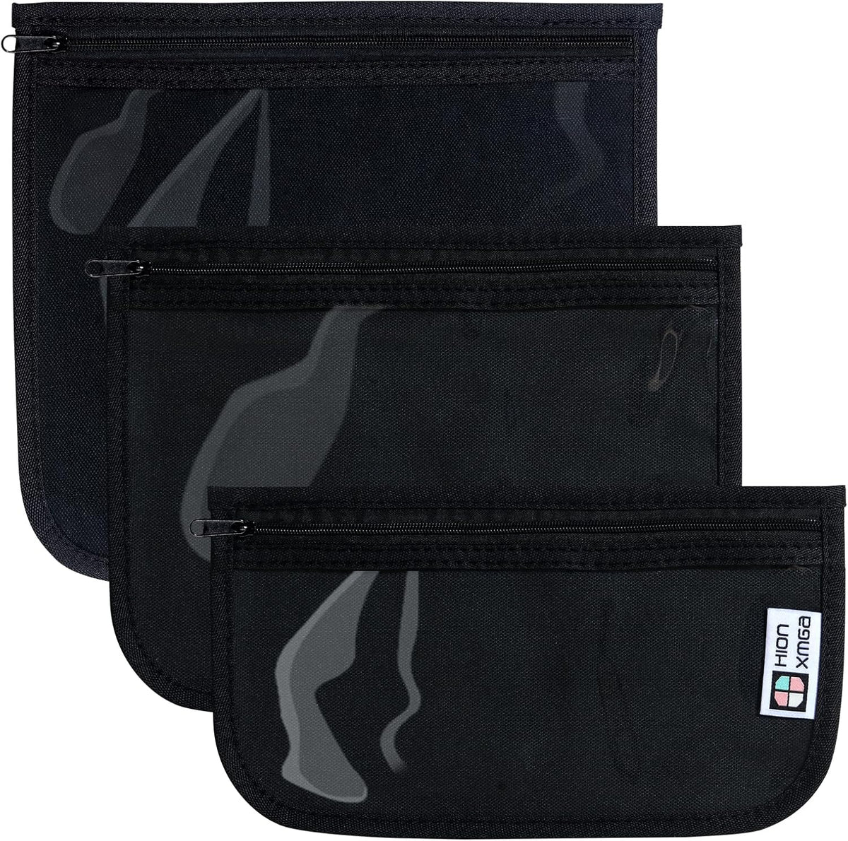 HIONXMGA TSA Approved Toiletry Bag, Set of 3 Clear Travel Toiletry Bag Quart Size Zipper Travel Pouch, Waterproof Makeup Cosmetic Bag for Women Men Kids Toiletries Carry on, Cacti A