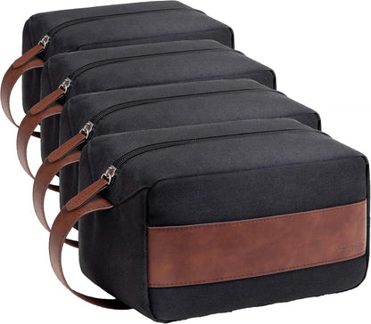 Vorspack Toiletry Bag for Men - Water Resistant Travel Bag for Toiletries, Accessories, Travel Essentials, Gifts - Black