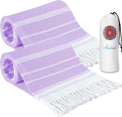 Antfuny Turkish Beach Towels Vacation Essentials Quick Dry Sand Free Oversized Bath Pool Swim Towel Extra Large XL Blanket Adult Travel Cruise Accessories Must Haves Clearance Stuff Necessities - Colors A