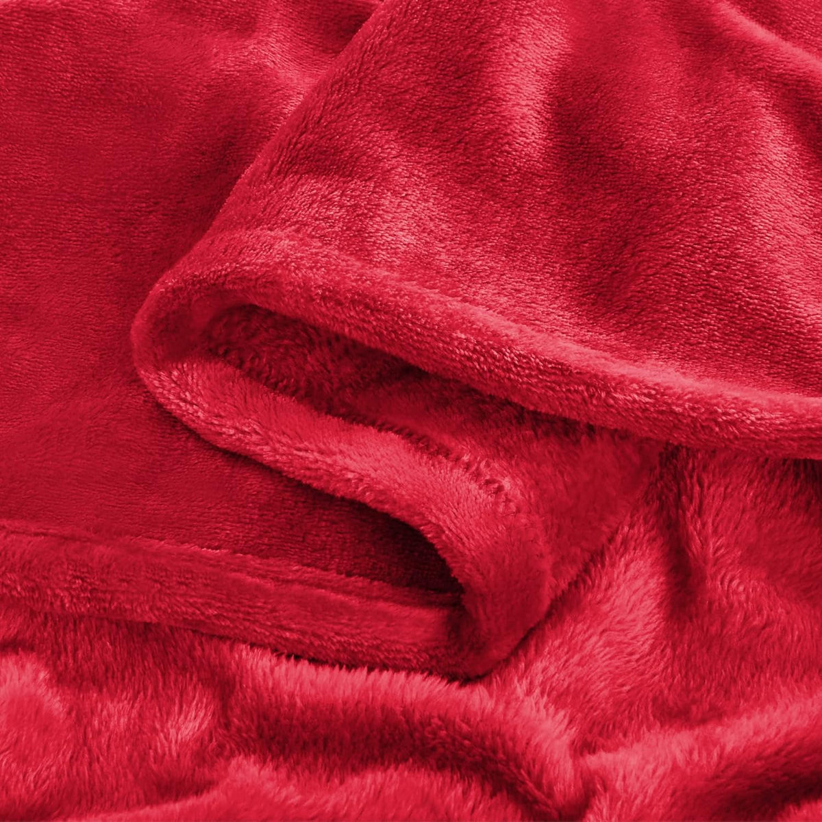 Fleece Blanket Soft Plush Throw for Couch Black 50"x60" - Colors A