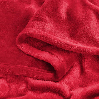 Fleece Blanket Soft Plush Throw for Couch Black 50"x60" - Colors A