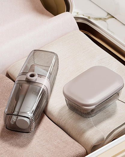 Doter Travel Soap Holder with Lid - Draining Soap Box for Shower -Compact Travel Soap Case Leak-Proof Design for Camping, Hiking, Gym & Outdoor Use | Keeps Soap Dry & Hygienic