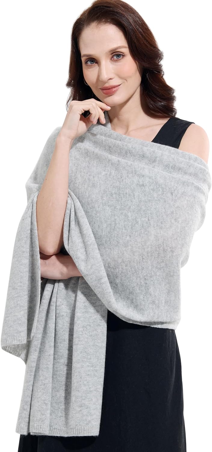 Soft Cashmere Blend Wrap Chic Scarf Stole for Women Wayfarer Travel Extra Large 87"x28" - Colors A