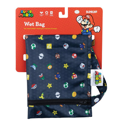 Bumkins Waterproof Wet Bag for Baby, Travel, Swim Suit, Cloth Diapers, Pump Parts, Pool, Beach, Gym Clothes, Toiletry, Hook to Stroller, Daycare, Zipper Reusable Wetdry Packing Pouch, Jungle