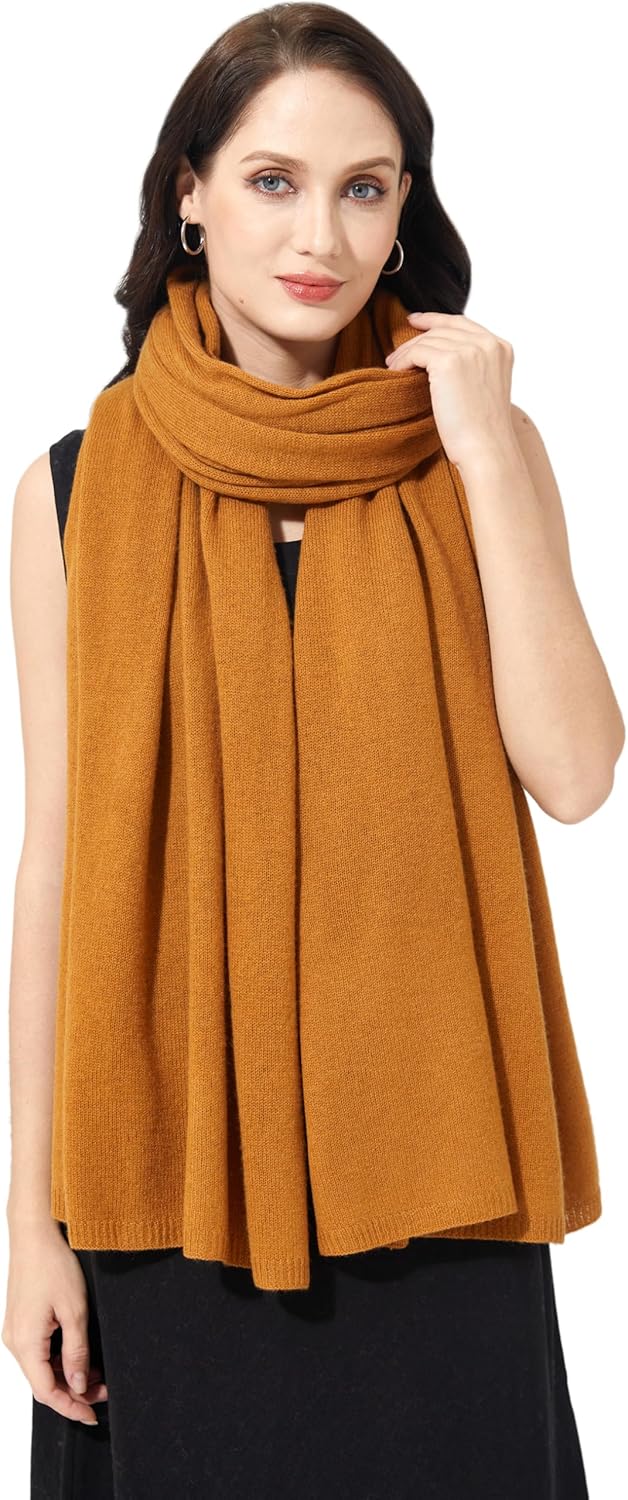 Soft Cashmere Blend Wrap Chic Scarf Stole for Women Wayfarer Travel Extra Large 87"x28" - Colors A