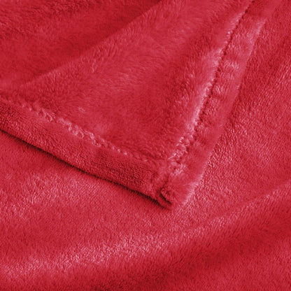 Fleece Blanket Soft Plush Throw for Couch Black 50"x60" - Colors A