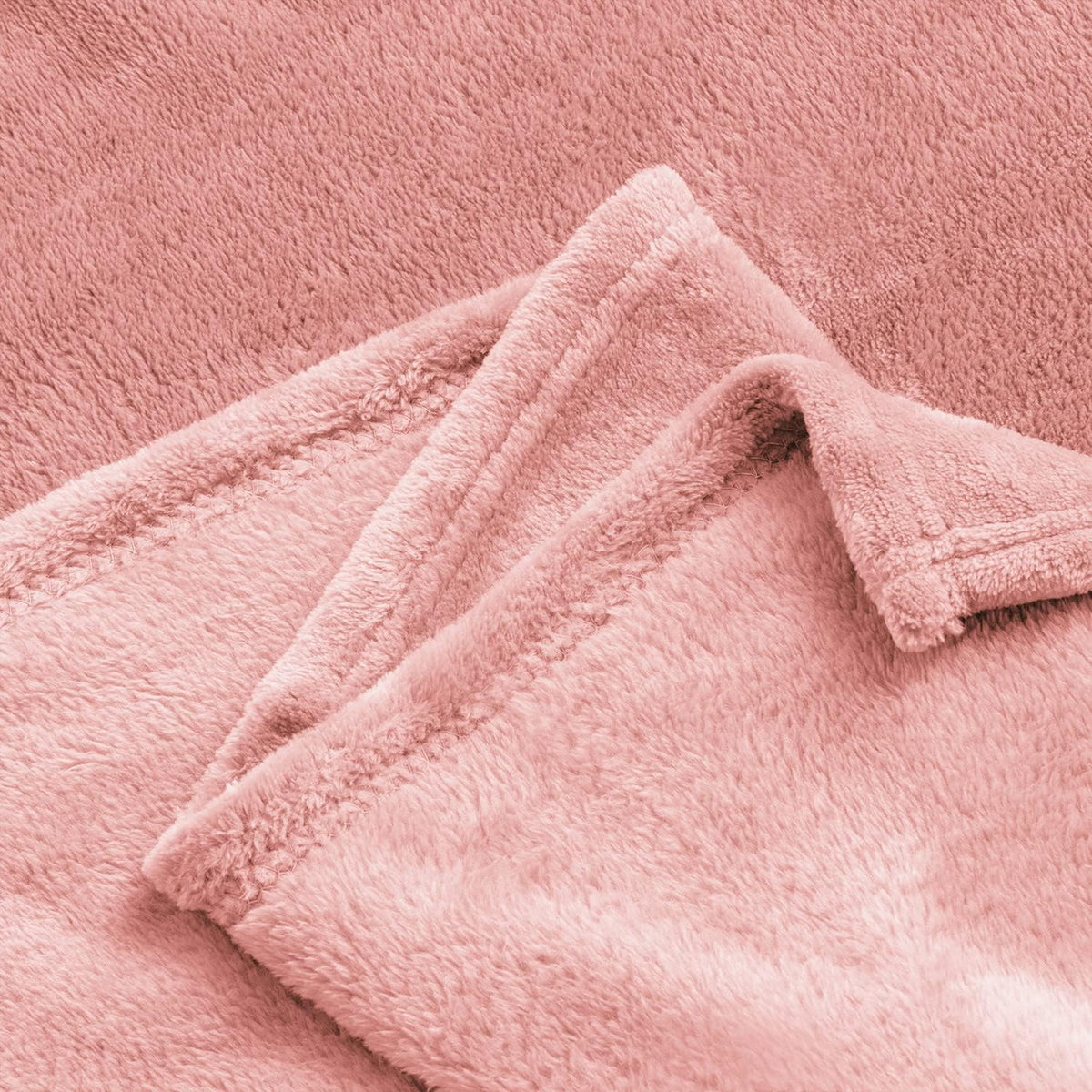 Fleece Blanket Soft Plush Throw for Couch Black 50"x60" - Colors A