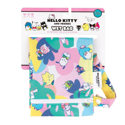 Bumkins Waterproof Wet Bag for Baby, Travel, Swim Suit, Cloth Diapers, Pump Parts, Pool, Beach, Gym Clothes, Toiletry, Hook to Stroller, Daycare, Zipper Reusable Wetdry Packing Pouch, Jungle