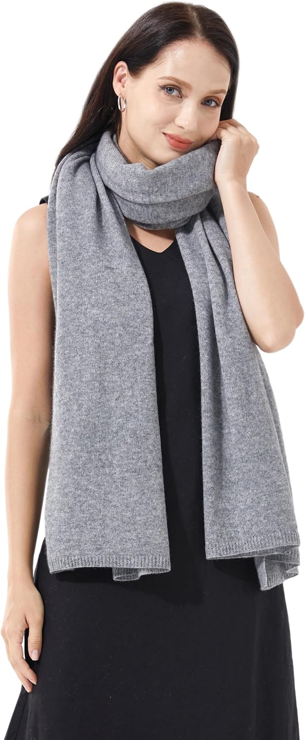 Soft Cashmere Blend Wrap Chic Scarf Stole for Women Wayfarer Travel Extra Large 87"x28" - Colors B