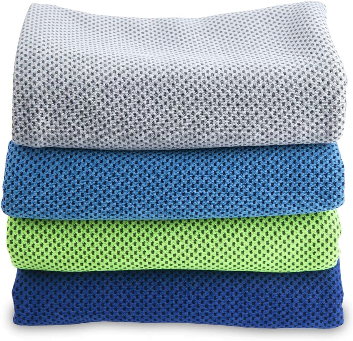 Cooling Towels (4 Pack) 40"x12" - Ice Towel for Neck & Face, Soft Microfiber Chilly Towel, Instant Cooling Relief for Sports, Gym, Yoga, Running, Golf, Camping & Outdoor Activities