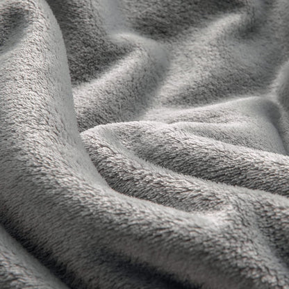 Fleece Blanket Soft Plush Throw for Couch Black 50"x60" - Colors A