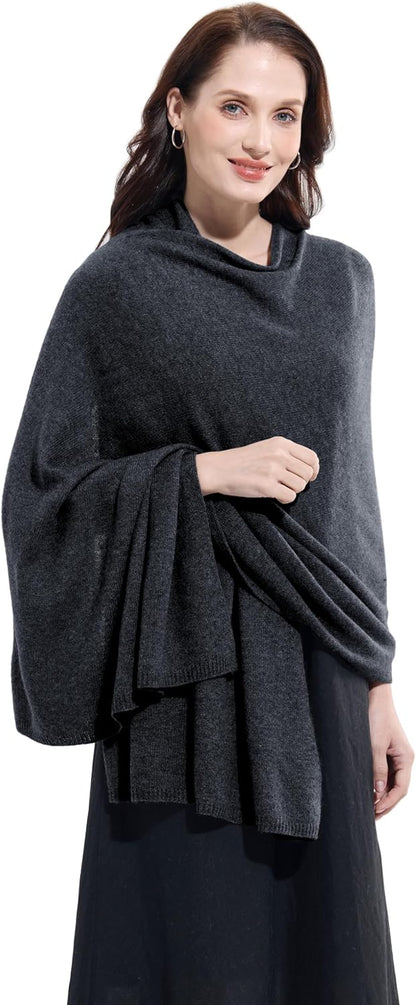 Soft Cashmere Blend Wrap Chic Scarf Stole for Women Wayfarer Travel Extra Large 87"x28" - Colors A