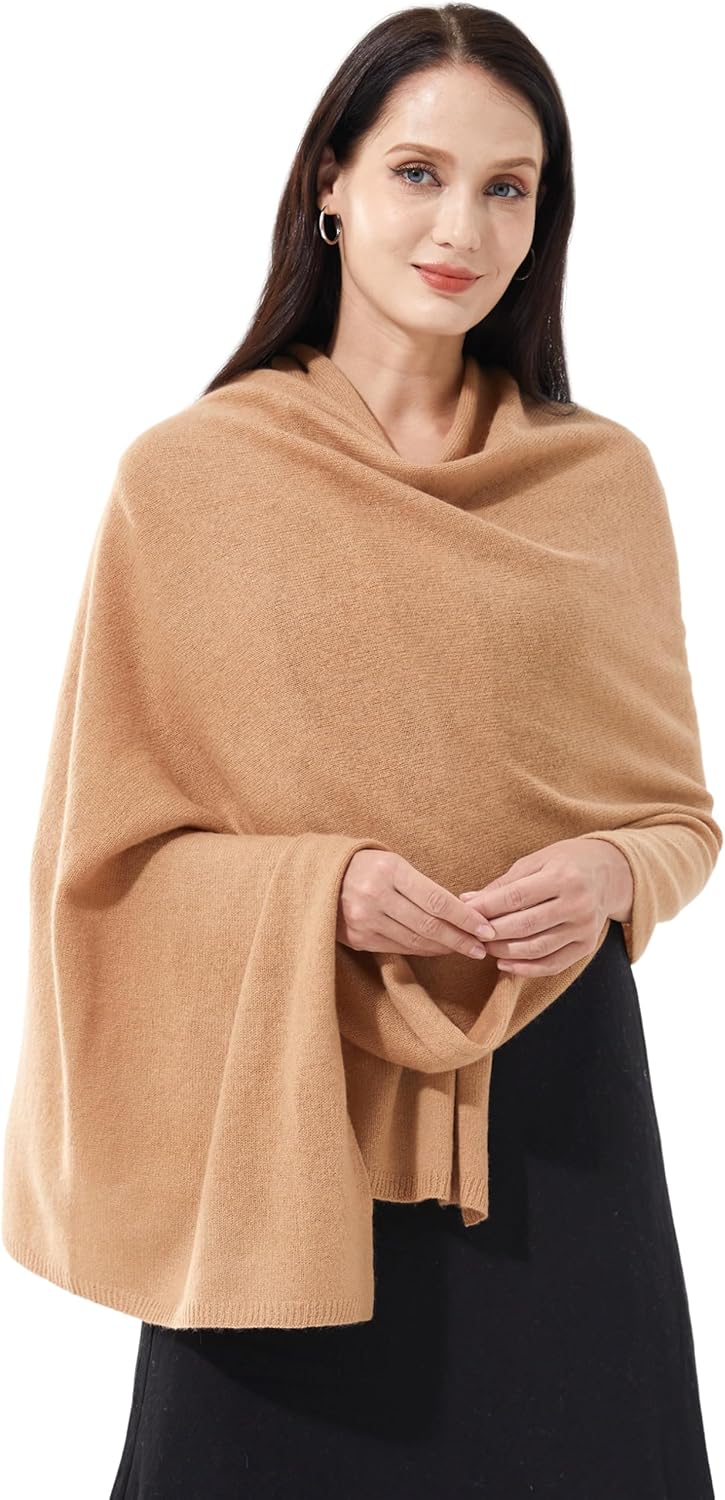 Soft Cashmere Blend Wrap Chic Scarf Stole for Women Wayfarer Travel Extra Large 87"x28" - Colors A