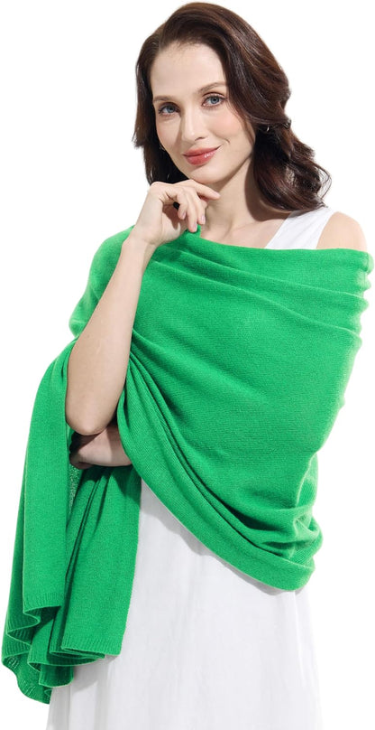 Soft Cashmere Blend Wrap Chic Scarf Stole for Women Wayfarer Travel Extra Large 87"x28" - Colors A