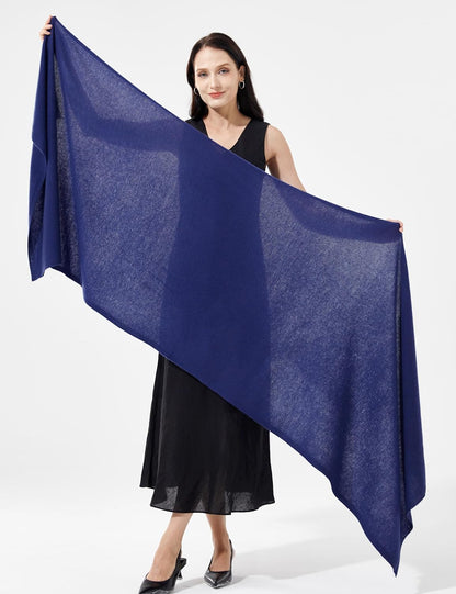 Soft Cashmere Blend Wrap Chic Scarf Stole for Women Wayfarer Travel Extra Large 87"x28" - Colors B