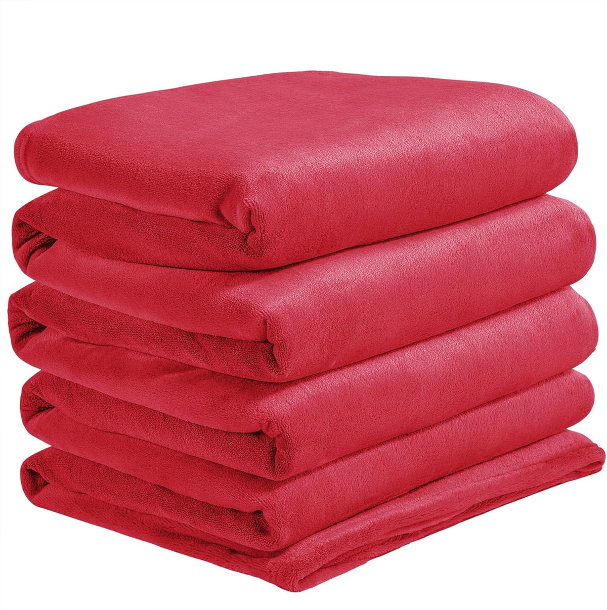 Fleece Blanket Soft Plush Throw for Couch Black 50"x60" - Colors A
