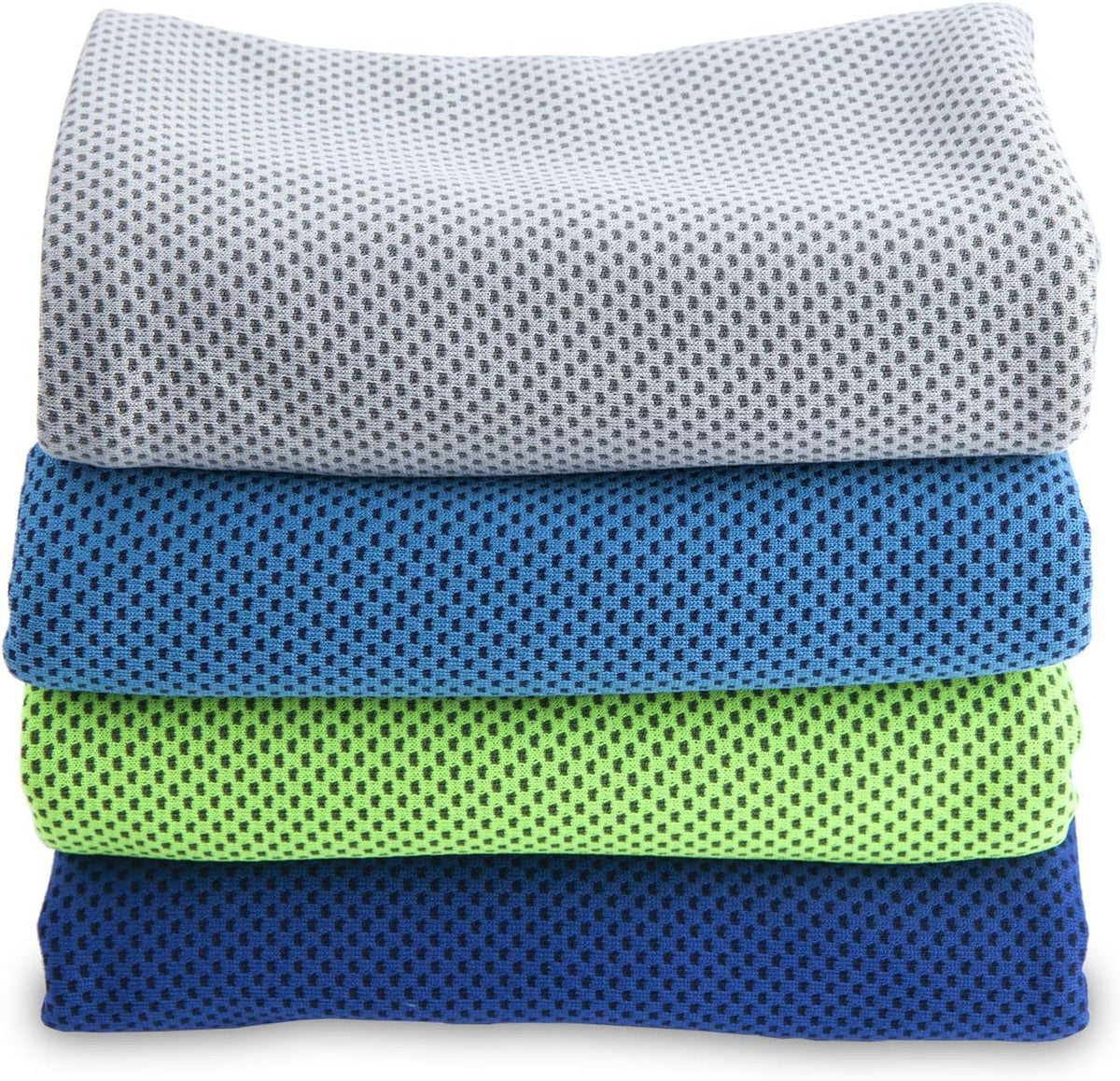 Cooling Towels (4 Pack) 40"x12" - Ice Towel for Neck & Face, Soft Microfiber Chilly Towel, Instant Cooling Relief for Sports, Gym, Yoga, Running, Golf, Camping & Outdoor Activities