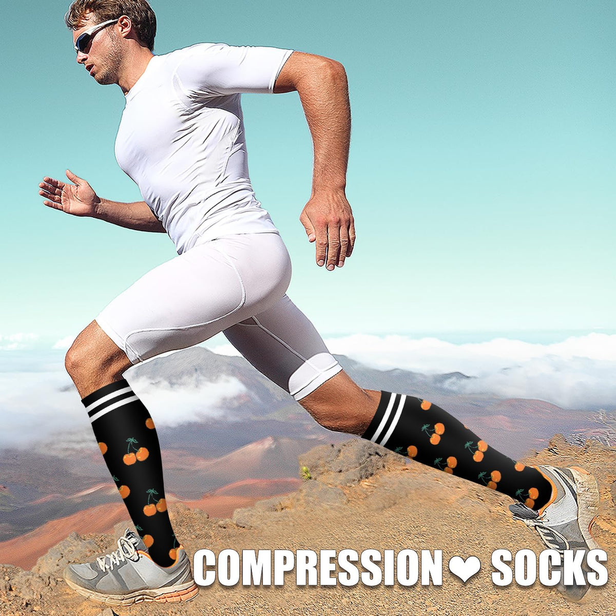 Laite Hebe 3 Pack Medical Compression Sock-Compression Sock For Women and Men Circulation -Best for Running,Nursing,Athletic Sports