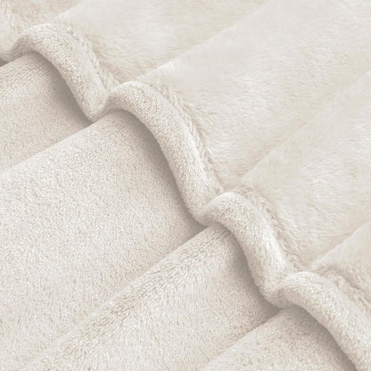 Fleece Blanket Soft Plush Throw for Couch Black 50"x60" - Colors A
