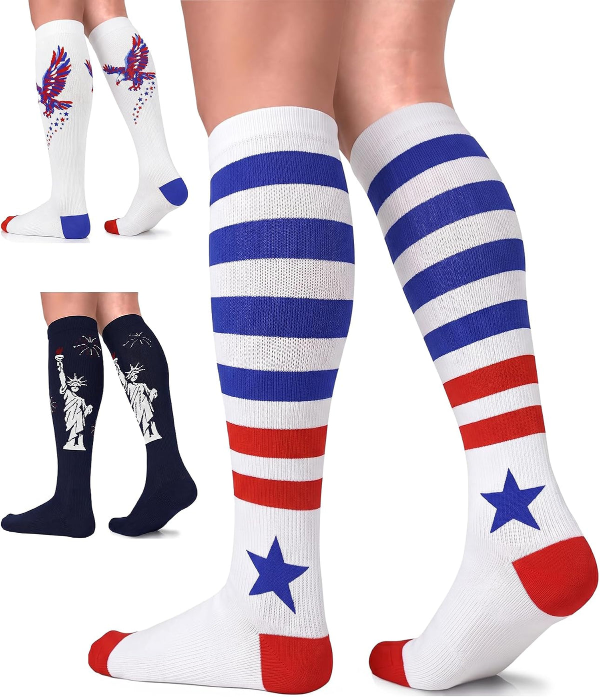 FuelMeFoot 3 Pack Copper Compression Socks - Compression Socks Women & Men Circulation - Best for Medical,Running,Athletic