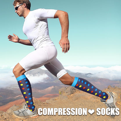Laite Hebe 3 Pack Medical Compression Sock-Compression Sock For Women and Men Circulation -Best for Running,Nursing,Athletic Sports