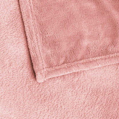 Fleece Blanket Soft Plush Throw for Couch Black 50"x60" - Colors A