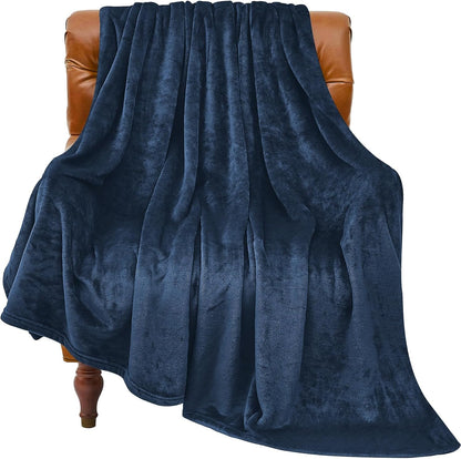 BEDELITE Fleece Blanket Black Throw Blankets for Couch & Bed, Luxury Plush Cozy Fuzzy Blanket 50x60 inches, Super Soft Warm Lightweight Throw Blanket for Travel Camping - Colors B