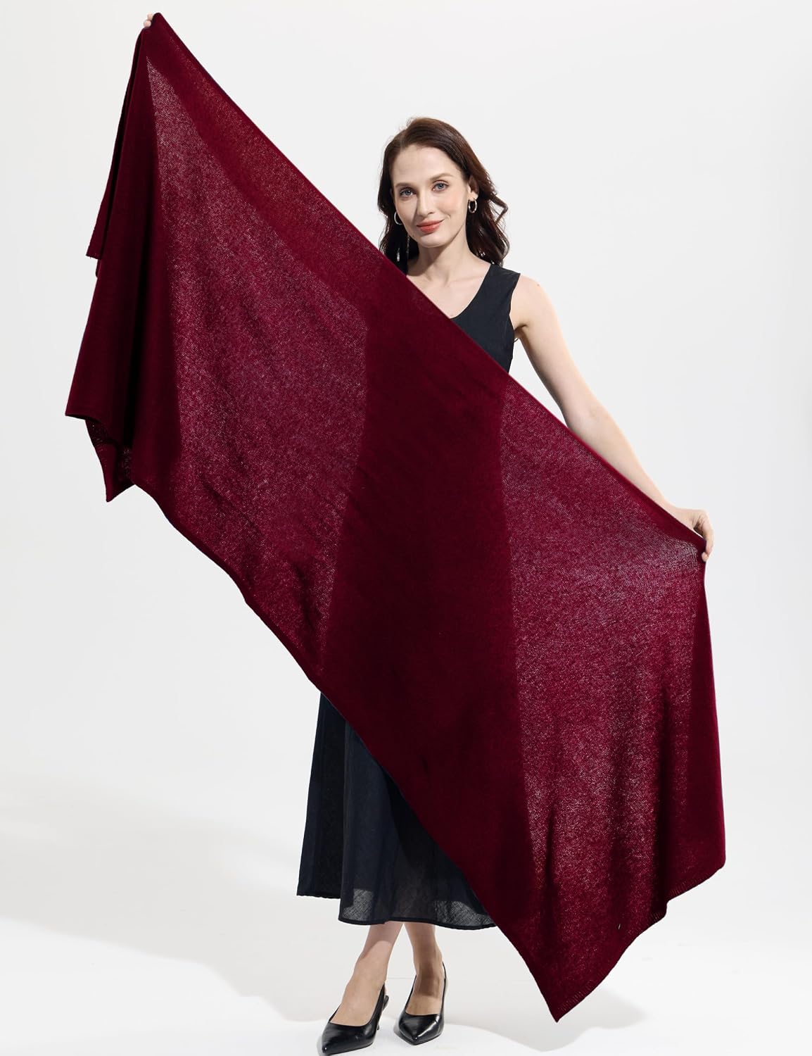 Soft Cashmere Blend Wrap Chic Scarf Stole for Women Wayfarer Travel Extra Large 87"x28" - Colors A
