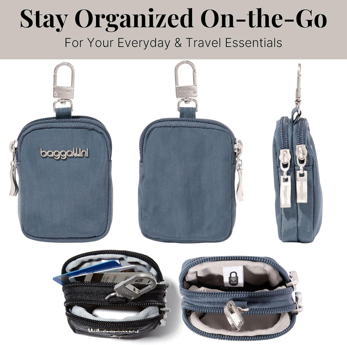 Baggallini womens On the Go Mini Pouch