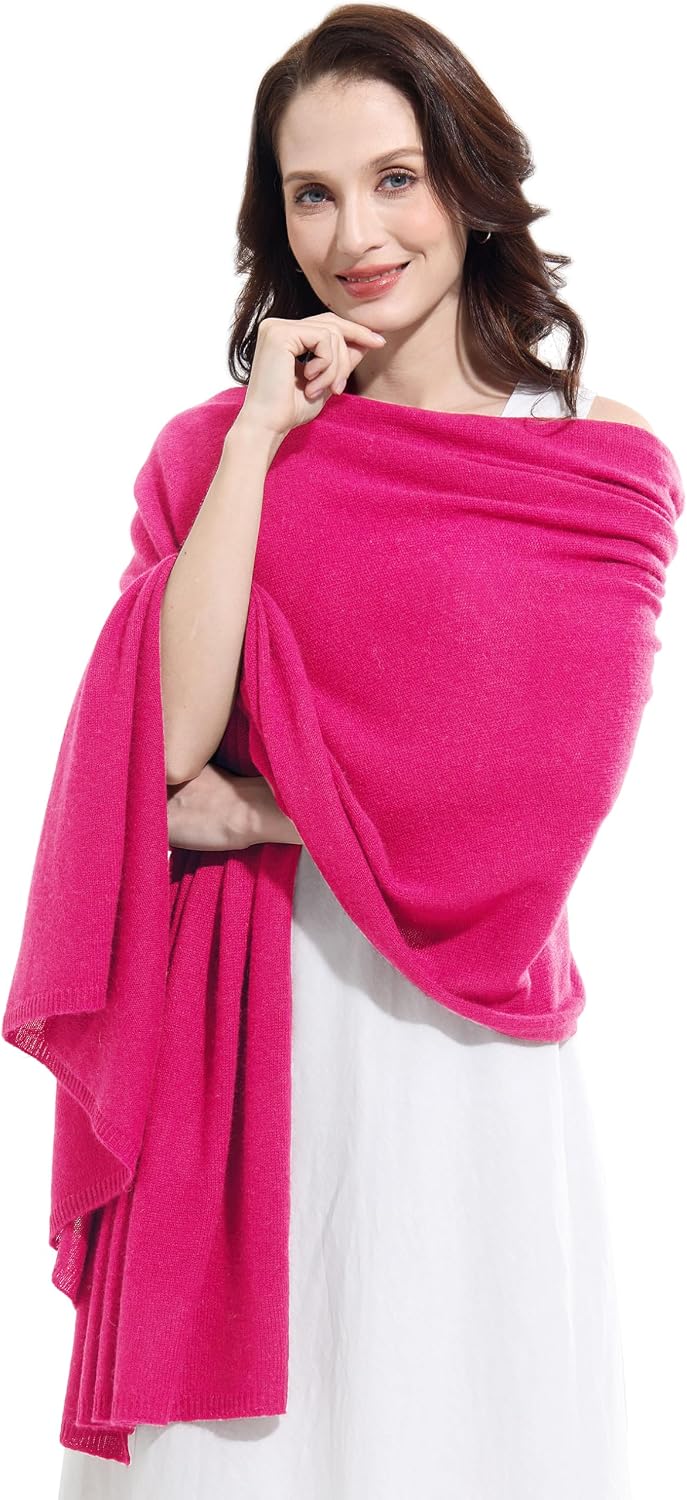 Soft Cashmere Blend Wrap Chic Scarf Stole for Women Wayfarer Travel Extra Large 87"x28" - Colors B