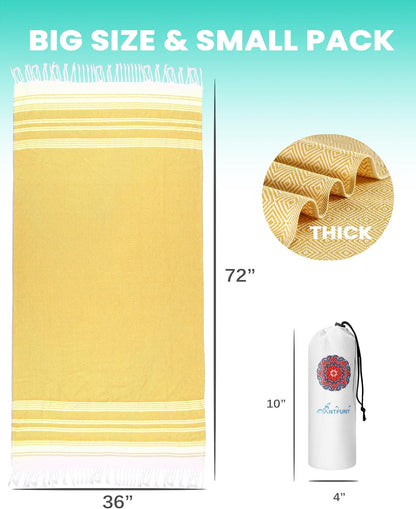 Antfuny Turkish Beach Towels Vacation Essentials Quick Dry Sand Free Oversized Bath Pool Swim Towel Extra Large XL Blanket Adult Travel Cruise Accessories Must Haves Clearance Stuff Necessities - Colors B