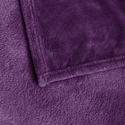 BEDELITE Fleece Blanket Black Throw Blankets for Couch & Bed, Luxury Plush Cozy Fuzzy Blanket 50x60 inches, Super Soft Warm Lightweight Throw Blanket for Travel Camping - Colors B