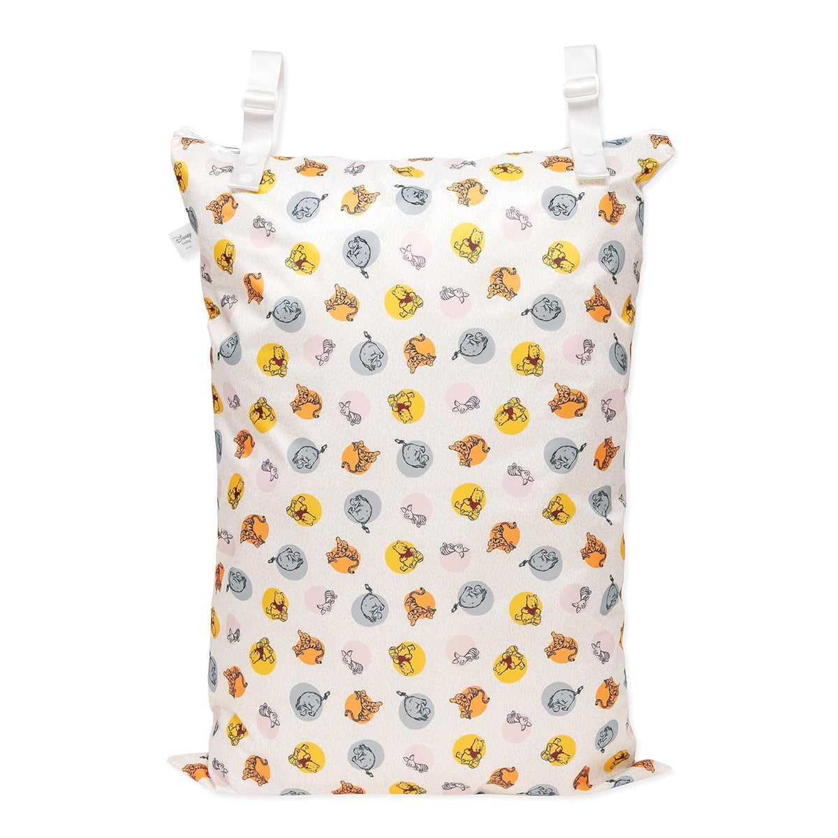 Bumkins Waterproof Wet Bag for Baby, Travel, Swim Suit, Cloth Diapers, Pump Parts, Pool, Beach, Gym Clothes, Toiletry, Hook to Stroller, Daycare, Zipper Reusable Wetdry Packing Pouch, Jungle