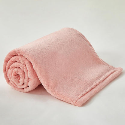 Fleece Blanket Soft Plush Throw for Couch Black 50"x60" - Colors A