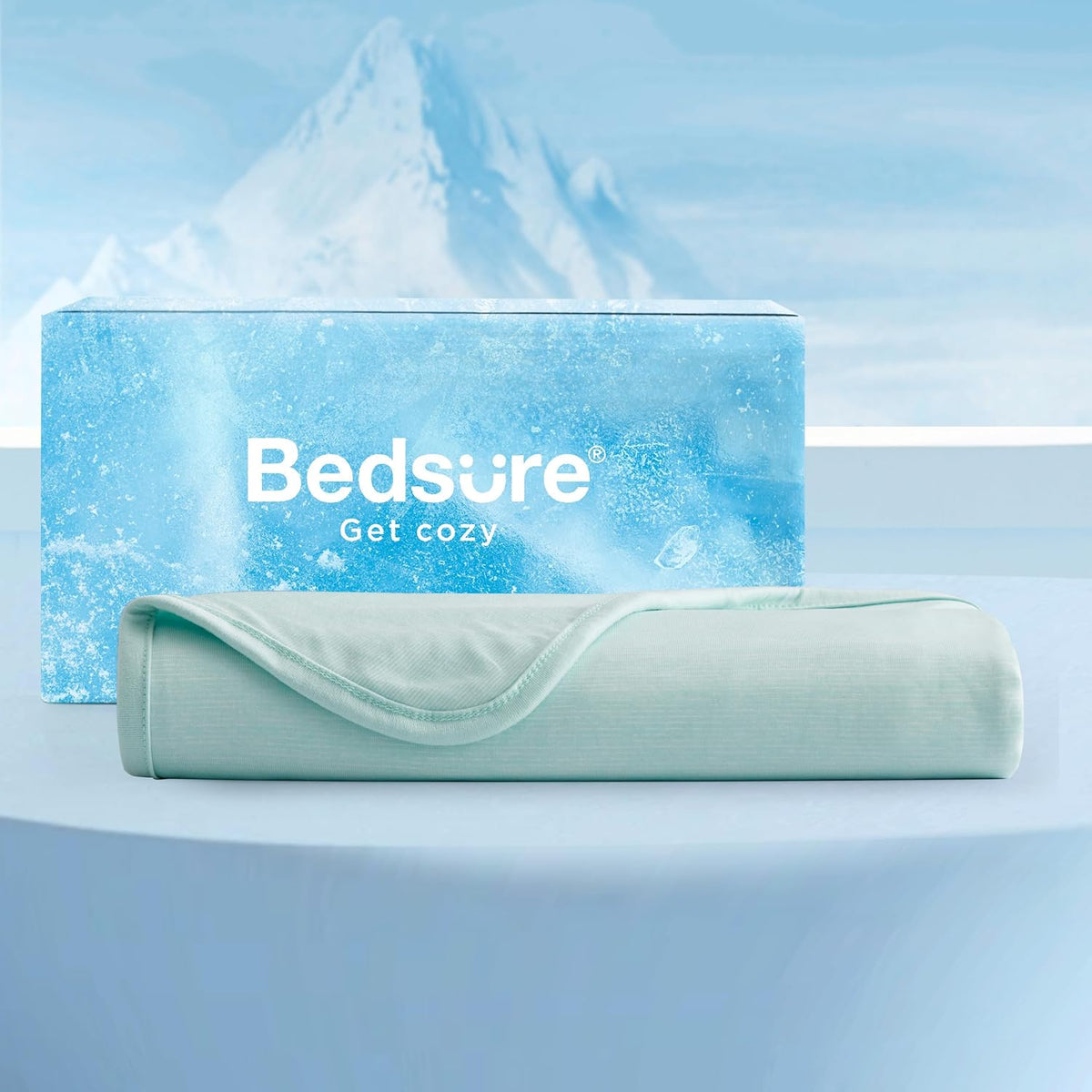 Bedsure Silky Soft Summer Cooling Blanket for Hot Sleepers, Rayon Derived from Bamboo Cold Throw Blanket for Couch, Lightweight Bed Cooling Throw Camping Picnic Travel Outdoor Dorm Essentials, 50x70