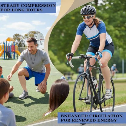 Sooverki Copper Compression Socks for Men & Women 8 Pack 15-20mmHg - Knee High Stockings Best Support for Running Athletic
