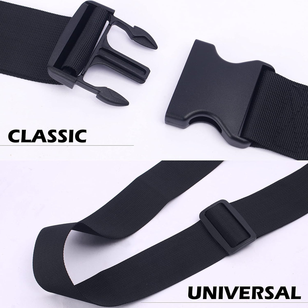 Ultra Long Heavy Duty Luggage Straps for Suitcases/Uprights/Duffels/Bags, 79" Adjustable Travel Packing Belts for Cargo Safety, Sturdy Baggage Strap Belts Multi-Pack