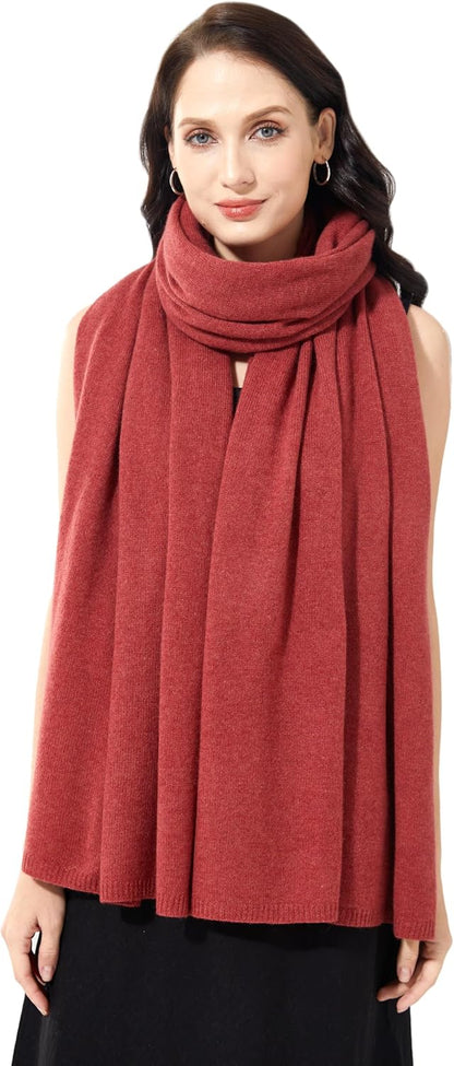Soft Cashmere Blend Wrap Chic Scarf Stole for Women Wayfarer Travel Extra Large 87"x28" - Colors B