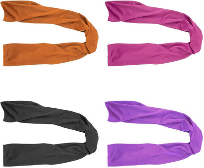 Cooling Towels (4 Pack) 40"x12" - Ice Towel for Neck & Face, Soft Microfiber Chilly Towel, Instant Cooling Relief for Sports, Gym, Yoga, Running, Golf, Camping & Outdoor Activities