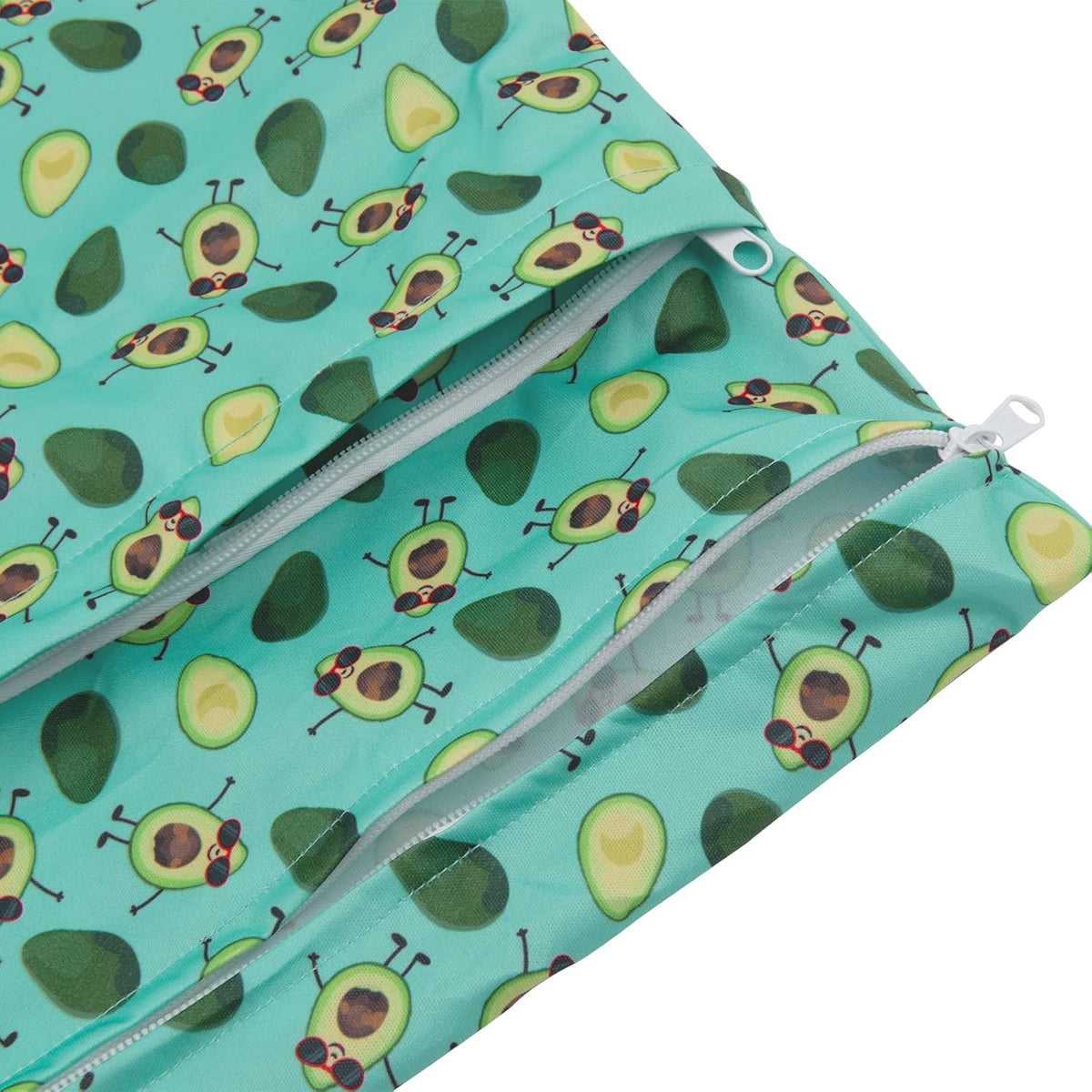 ALVA ALVABABY 3pcs Baby Cloth Diaper Wet/Dry Bags|Waterproof Reusable with Two Pockets|Travel, Beach, Pool, Daycare, Soiled Baby Items,Yoga,Gym Bag for Swimsuits or Wet Clothes 3L-ZM09 - Colors B