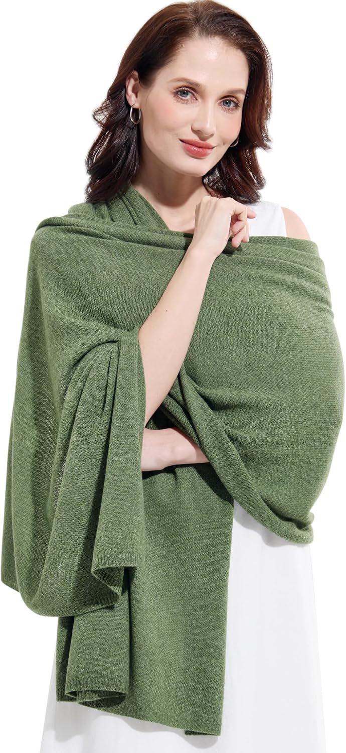 Soft Cashmere Blend Wrap Chic Scarf Stole for Women Wayfarer Travel Extra Large 87"x28" - Colors A